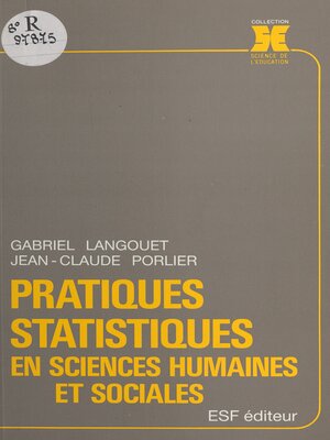 cover image of Pratiques statistiques en sciences humaines et sociales